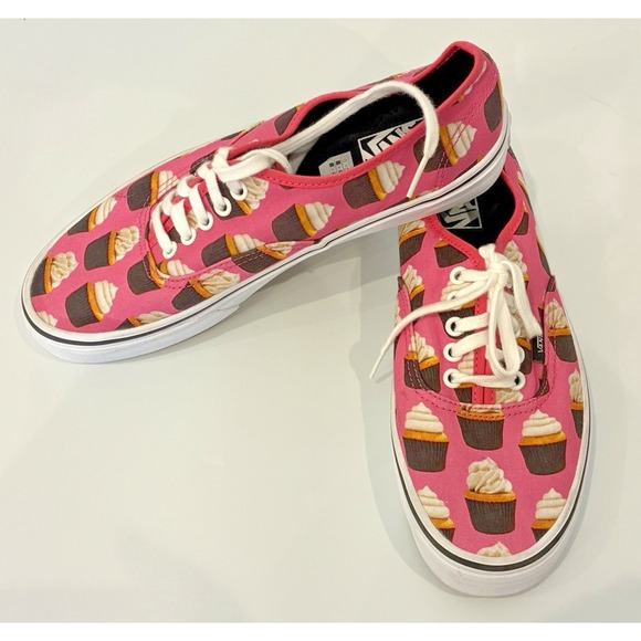 Vans Late Night Authentic Limited Edition Sneakers Pink Cupcake M 9.5 Women 11 - Picture 8 of 11